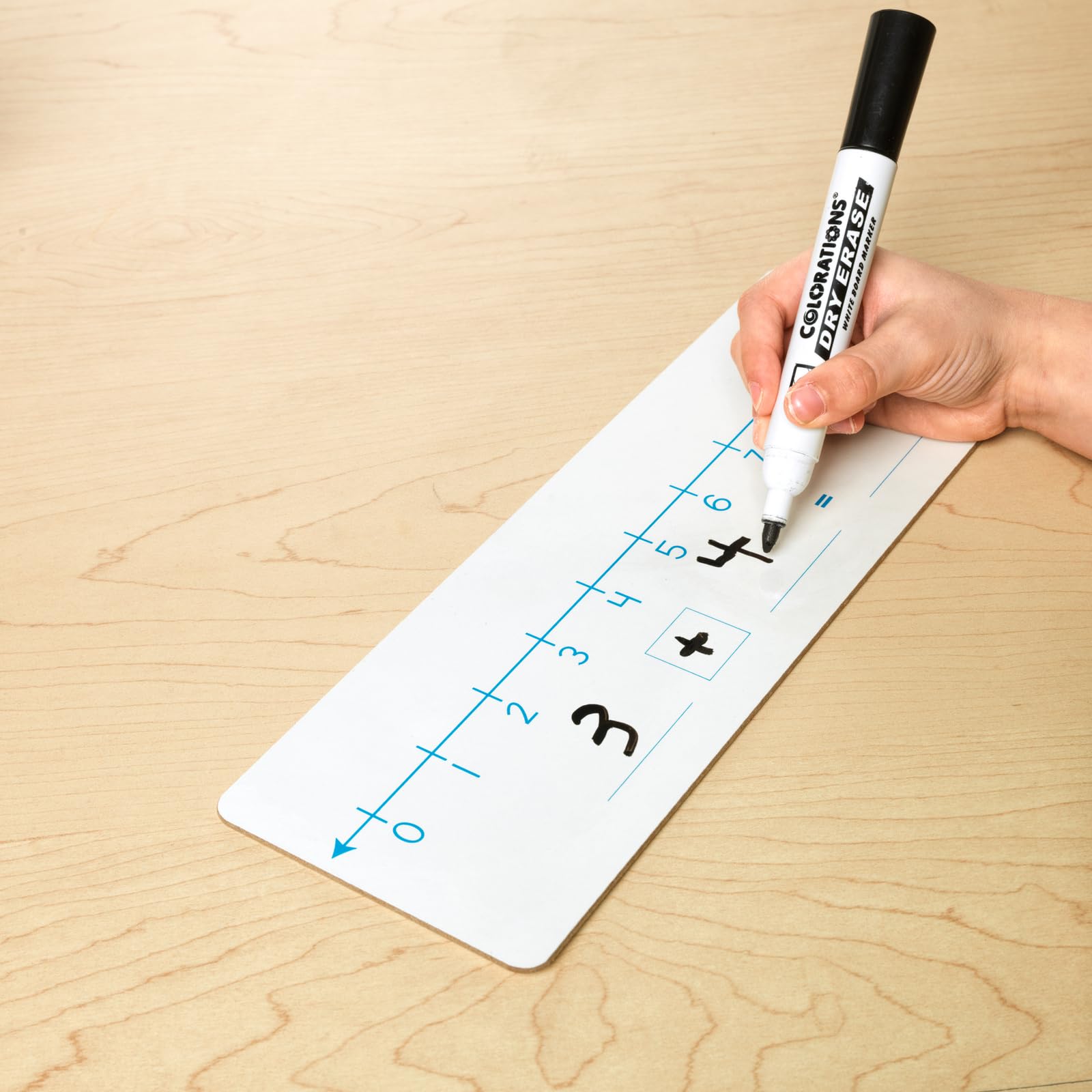 Really Good Stuff Number Line Dry Erase Boards – Two-Sided Boards Feature 0-10 Number Line On One Side, 0-20 On The Other, Write and Wipe, 12”x4” (Set of 6), Number Line for Students - Image 4