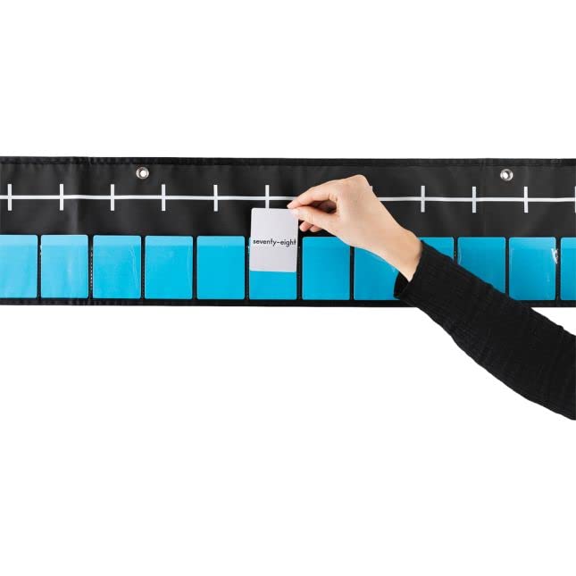 Really Good Stuff Number Line Pocket Chart with Cards - 1 Pocket Chart, 217 Cards - Image 8