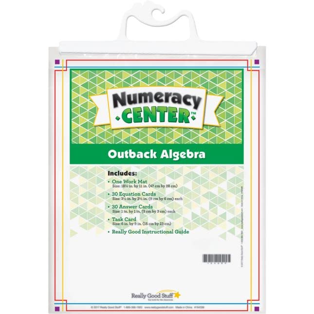 Really Good Stuff Outback Algebra Numeracy Center with Storage Bag - Grab and Go Learning Pack - Reinforce Early Algebra Skills - Grades 4-6 - Image 5