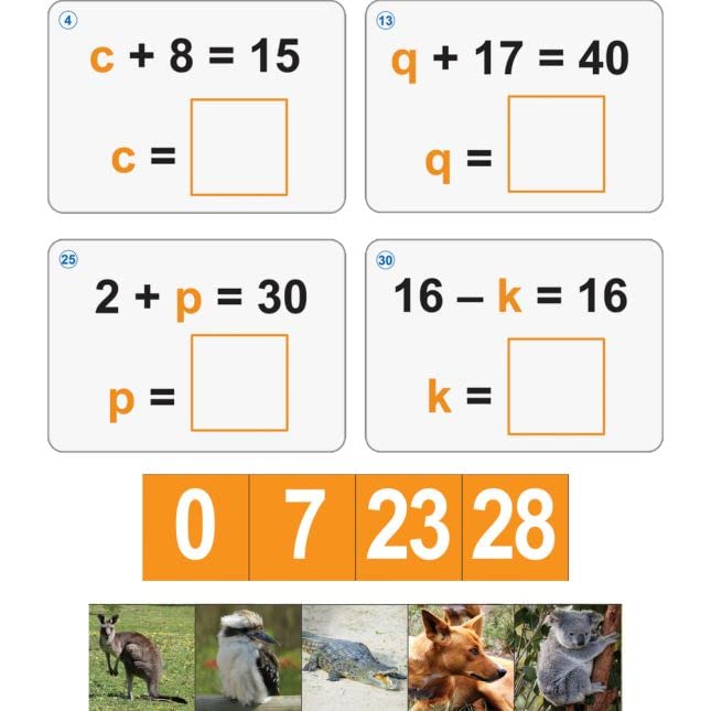 Really Good Stuff Outback Algebra Numeracy Center with Storage Bag - Grab and Go Learning Pack - Reinforce Early Algebra Skills - Grades 4-6 - Image 6