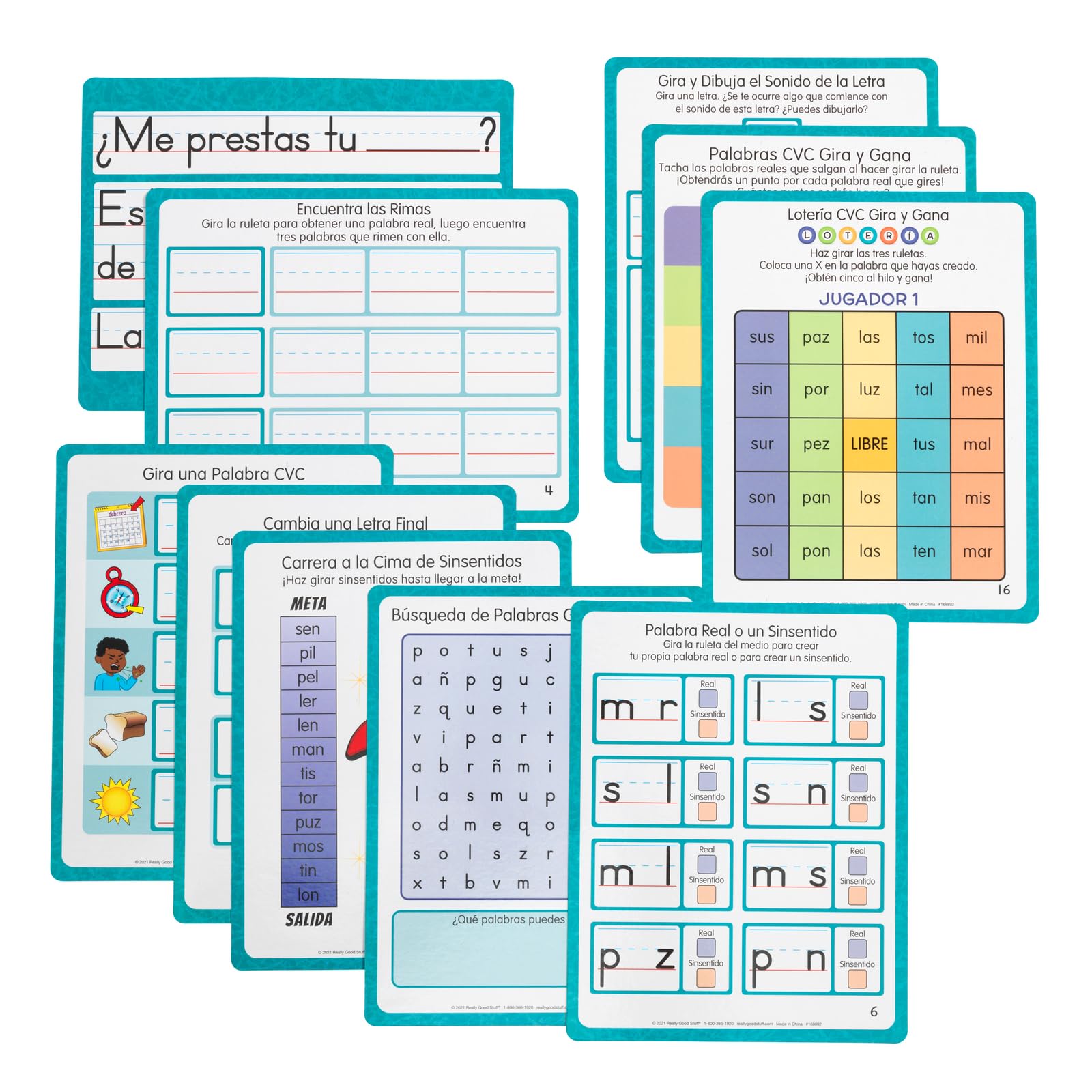 Really Good Stuff Participación Familiar: Primer Grado - Lectura - Paquete para Leer, Escribir y Jugar (Spanish Family Engagement: Grade 1 - Reading) - Image 3