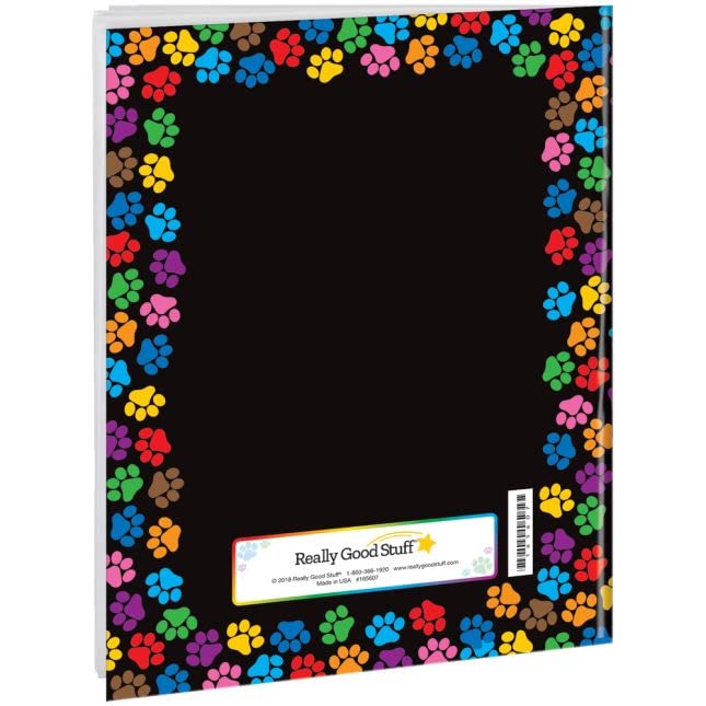 Really Good Stuff Paw Prints Primary Journals - Assorted Colors - Pack of 12 - Image 3