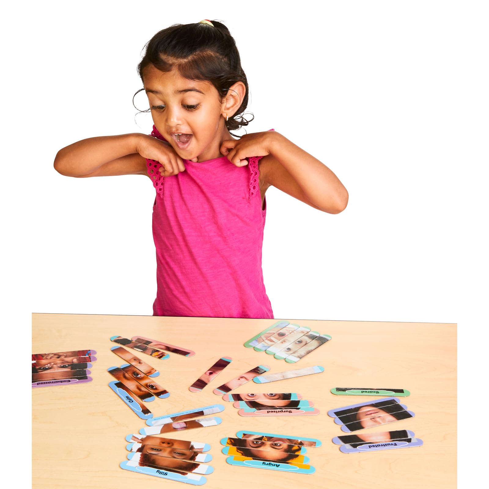 Really Good Stuff Picture Sticks™ Emotions and Feelings Activity 10PK – Social-Emotional Learning – SEL for The Home and Classroom – Emotions and Feelings Activity for Children - Image 3
