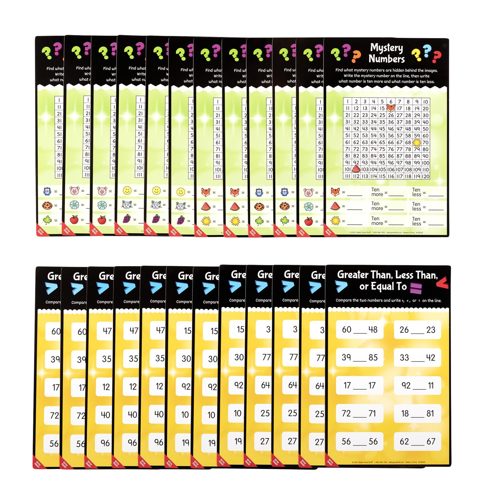 Really Good Stuff Place Value to 120 Math Mats - Image 3