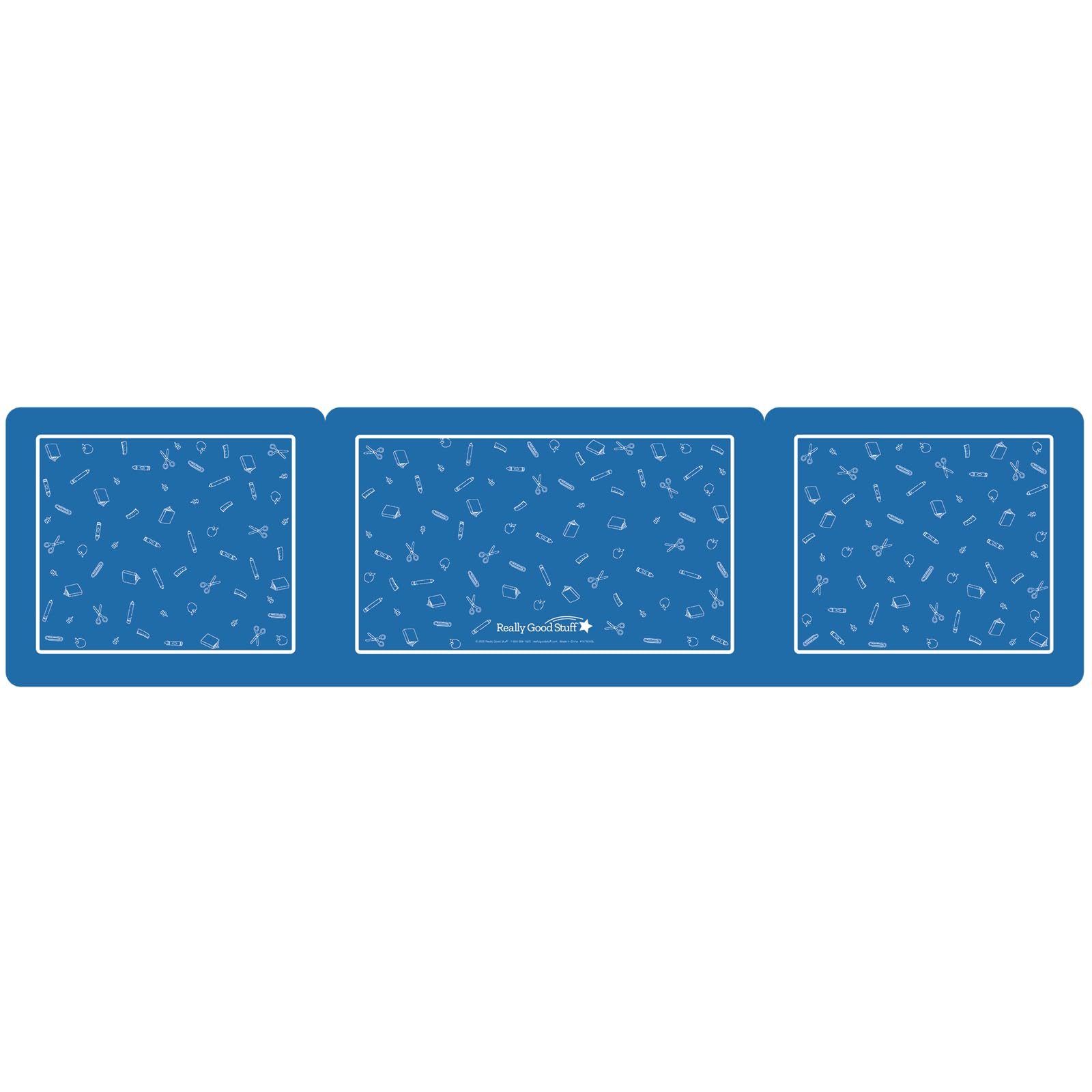 Really Good Stuff Plastic Privacy Shields for Student Desks – Single - Large - Study Carrel Reduces Distractions - Keep Eyes from Wandering During Tests, Blue School Tools - Image 2