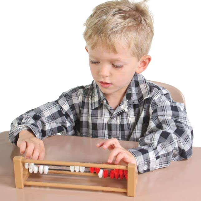 Really Good Stuff Plastic Rekenrek - 20-Beads - Early Childhood Math Tool - Prek+ - Image 3