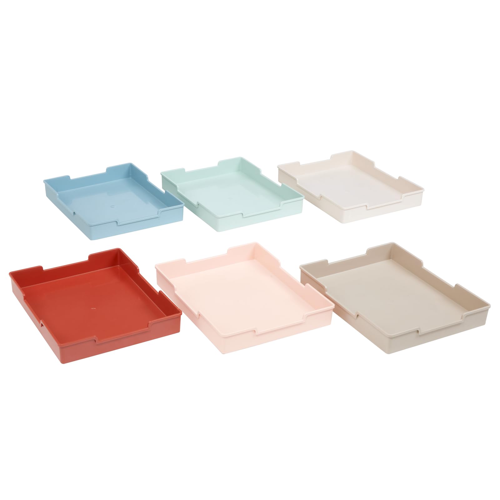 Really Good Stuff Plastic Trays - Boho Set of 6 - Image 5