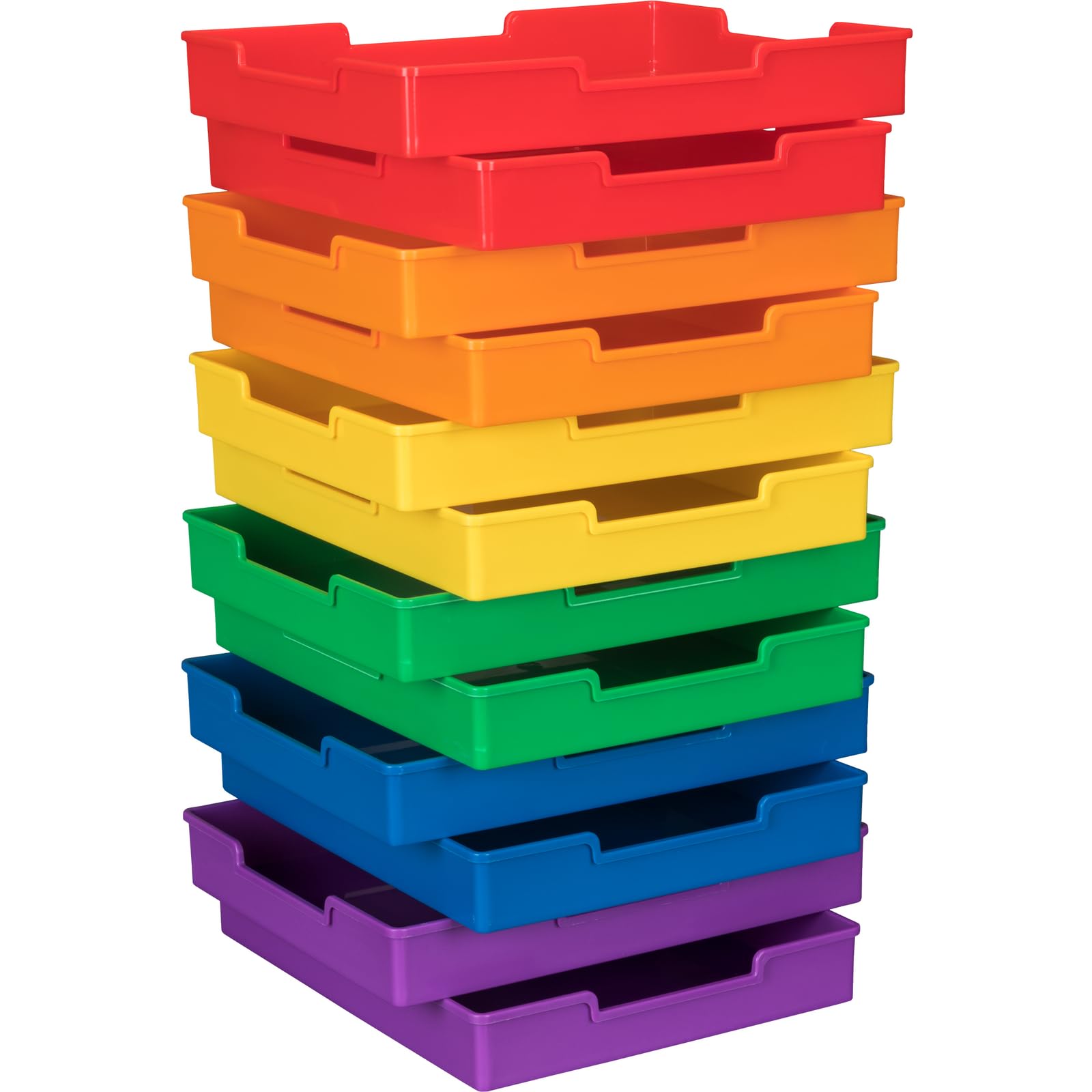 Really Good Stuff Plastic Trays - Set of 12-6-Color Grouping