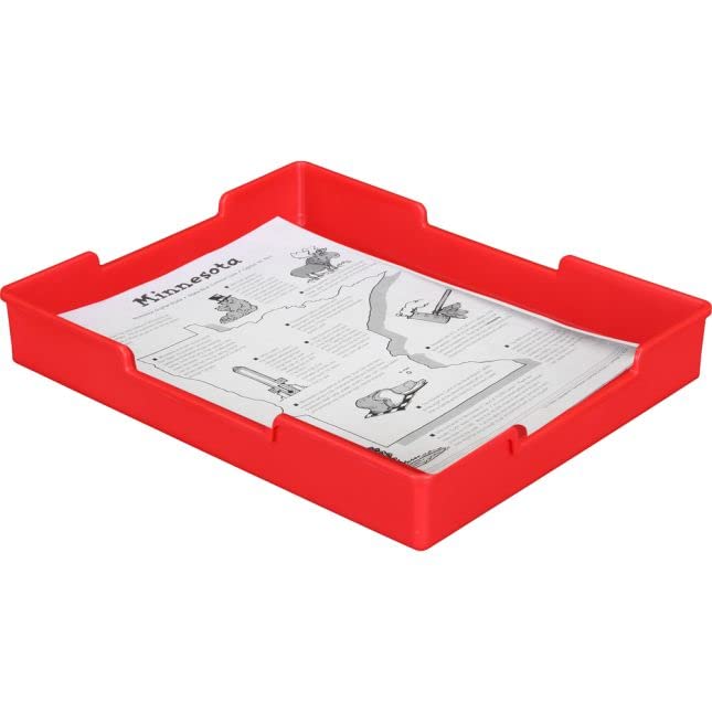 Really Good Stuff Plastic Trays - Set of 12 - Primary Colors - Image 3