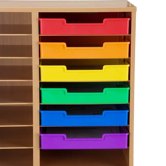 Really Good Stuff Plastic Trays - Single-Color Set of 12 - Image 3