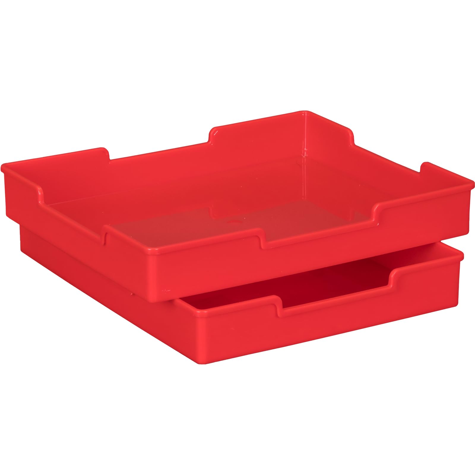 Really Good Stuff Plastic Trays - Single-Color Set of 12 - Image 2