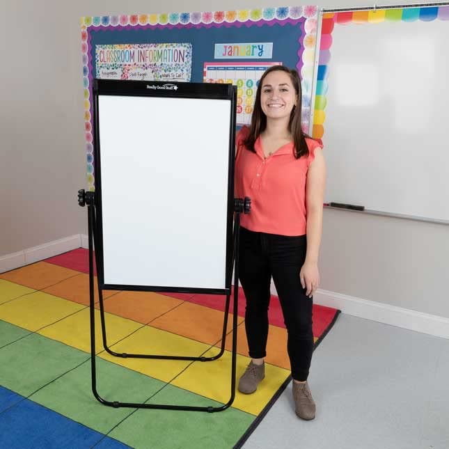 Really Good Stuff Portable Magnetic Dry Erase Easel 35" by 23" - Image 3