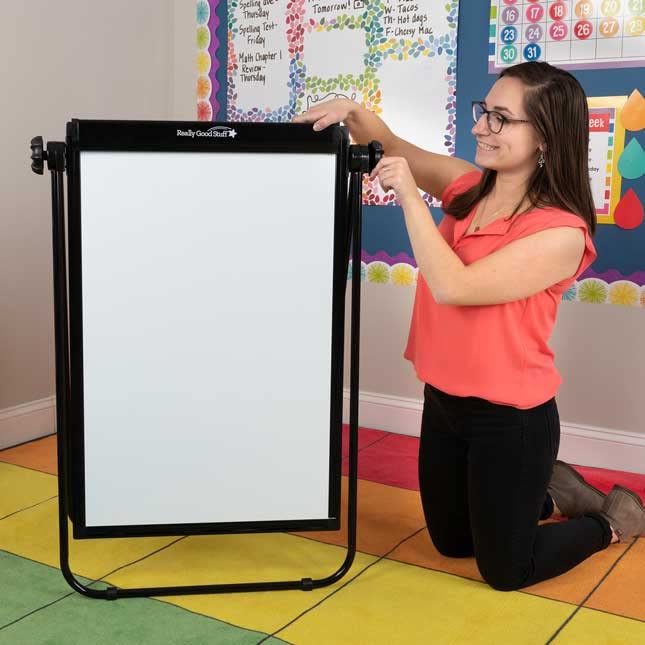 Really Good Stuff Portable Magnetic Dry Erase Easel 35" by 23" - Image 8