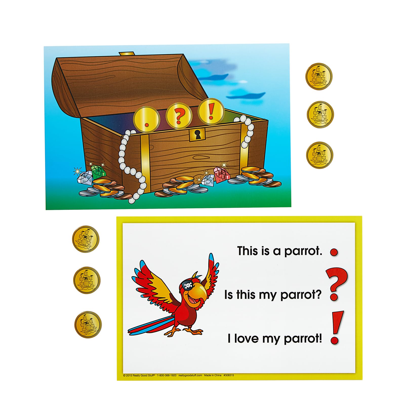 Really Good Stuff Punctuation Pirates Literacy Center - 1 Literacy Center - Image 5