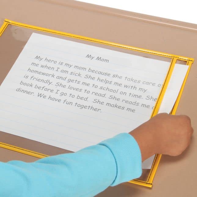 Really Good Stuff Write Again Re-Markable Dry Erase Sleeves Classroom Pack - Image 3