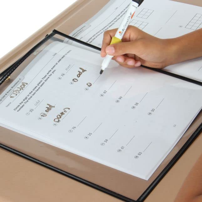 Really Good Stuff Re-Markable Dry Erase Sleeves - Two-Side Opening - 4 Sleeves - Image 3