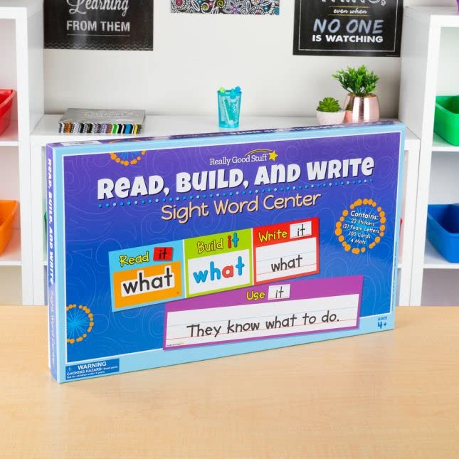 Really Good Stuff Read, Build, and Write Sight Word Activity Center - Image 3
