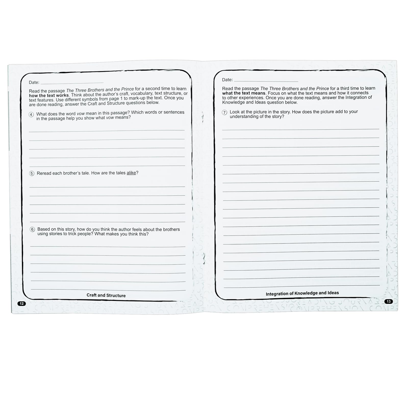 Really Good Stuff Reading Comprehension Journals - Set of 12 - Image 4