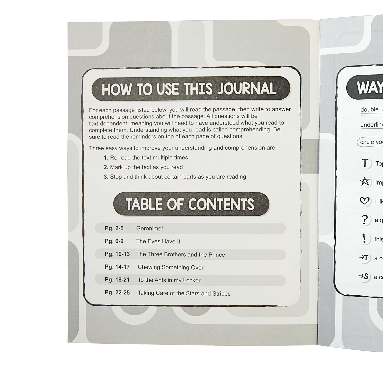 Really Good Stuff Reading Comprehension Journals - Set of 12 - Image 6