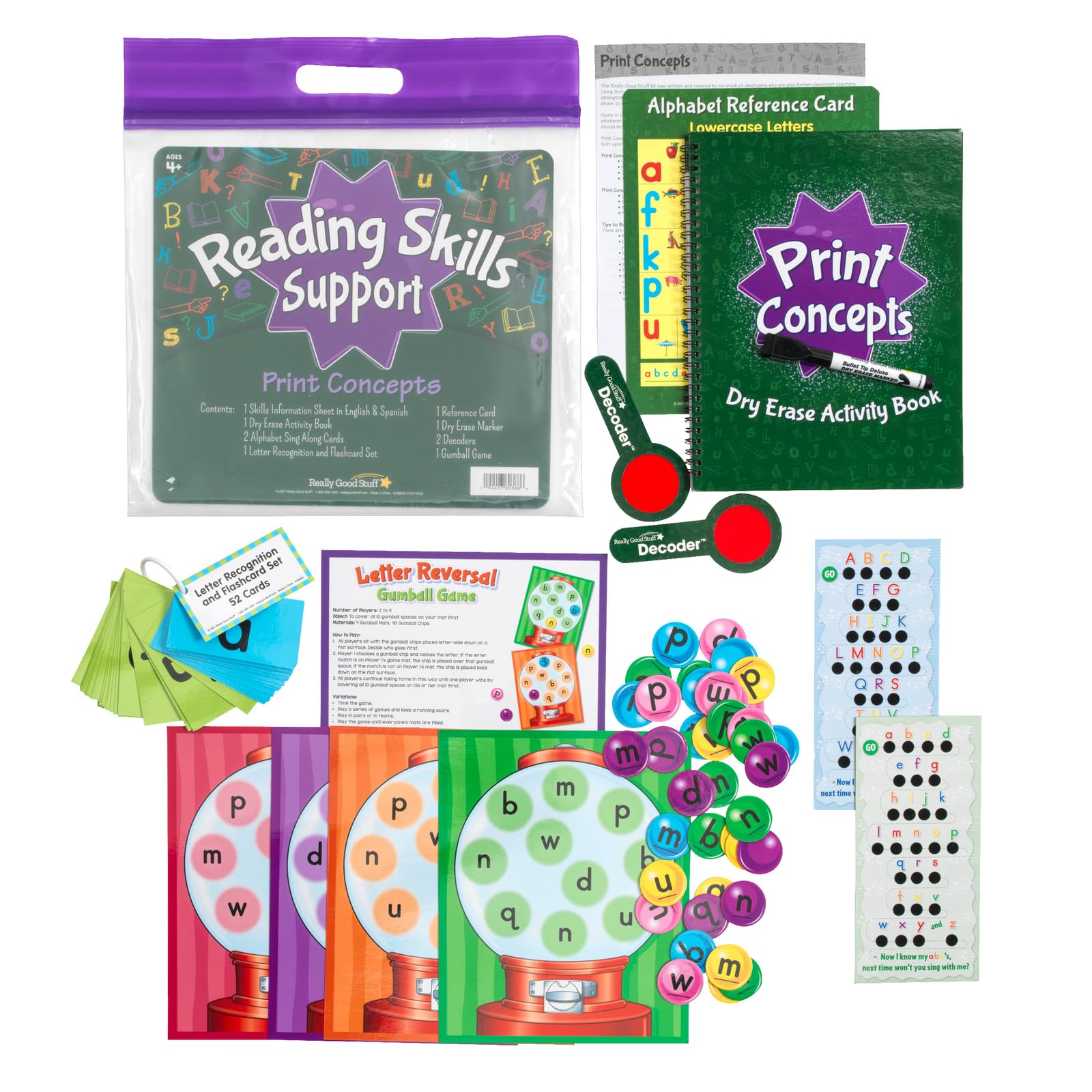 Really Good Stuff Reading Skills: Grade Pre-K - Print Concepts