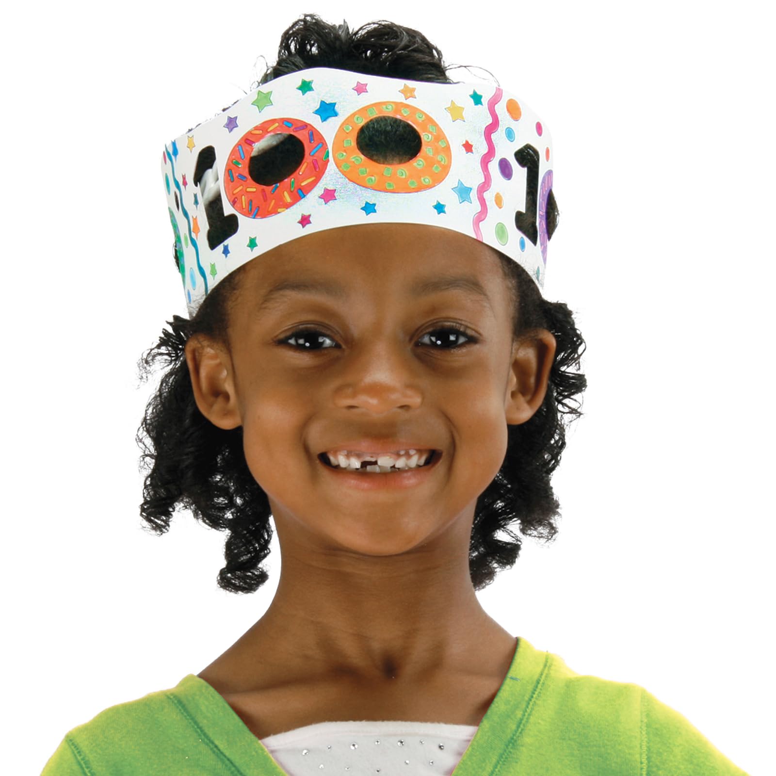 Really Good Stuff Ready to Decorate 100th Day of School Decorate Glasses & Crowns- 24 Pack- Happy 100th Day Activities & Gifts for The Classroom - Image 3