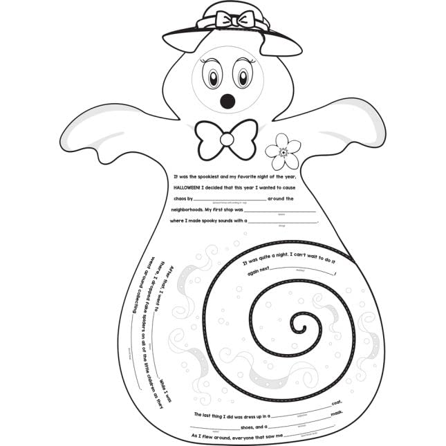 Really Good Stuff Ready-to-Decorate Fill-in-The-Blank Ghosts - 24 Posters - Image 4