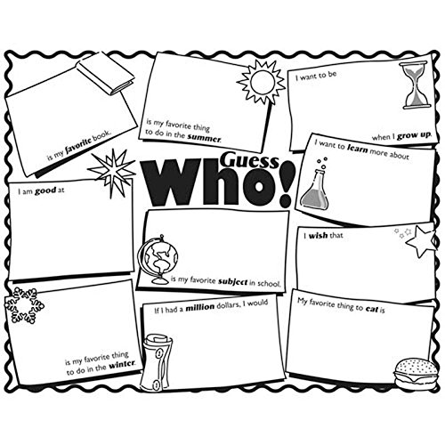 Really Good Stuff Ready-to-Decorate Guess Who's Who! - 24 Activity mats - Image 4