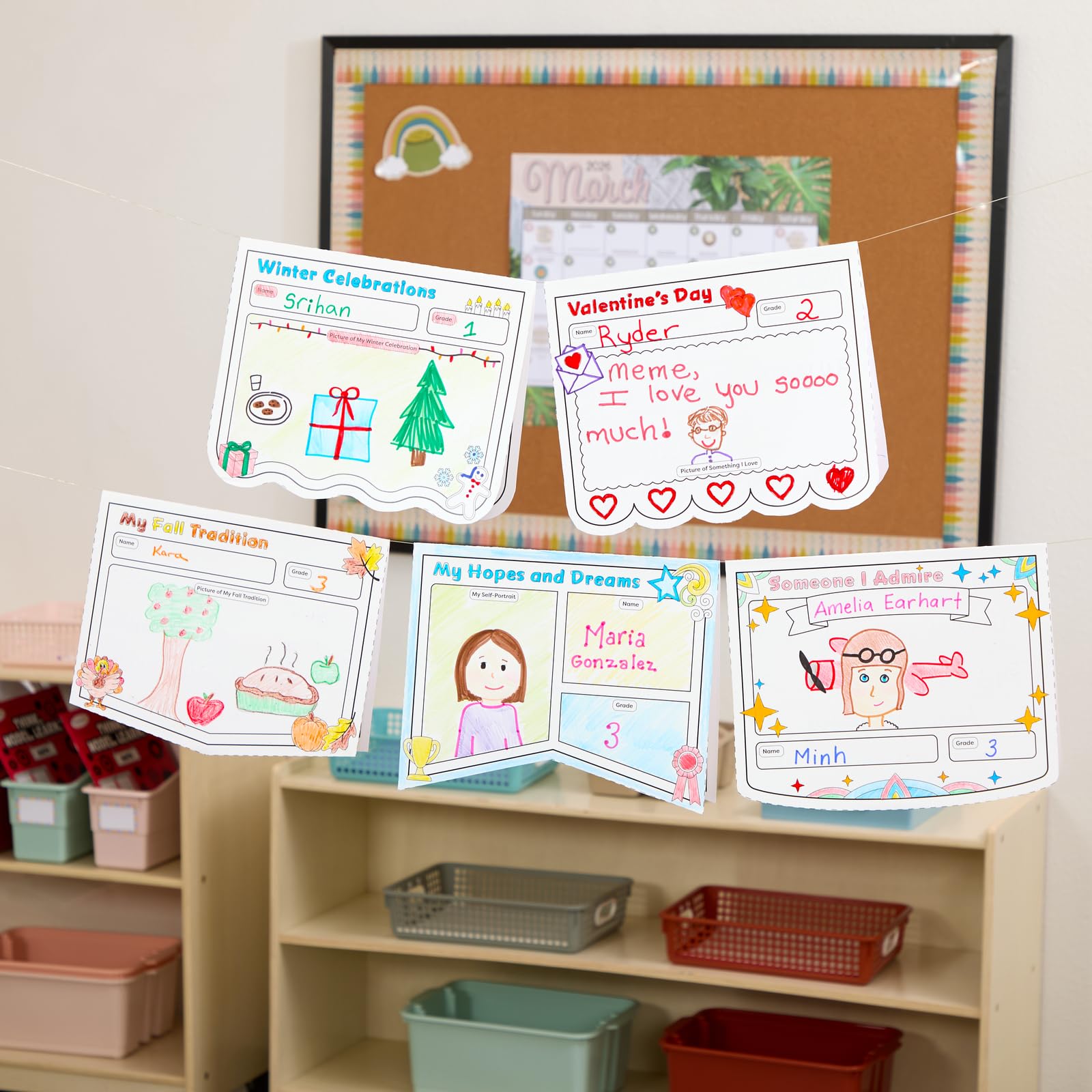 Really Good Stuff Ready-to-Decorate Hopes and Dreams Pennant Posters - Set of 24 - Image 6