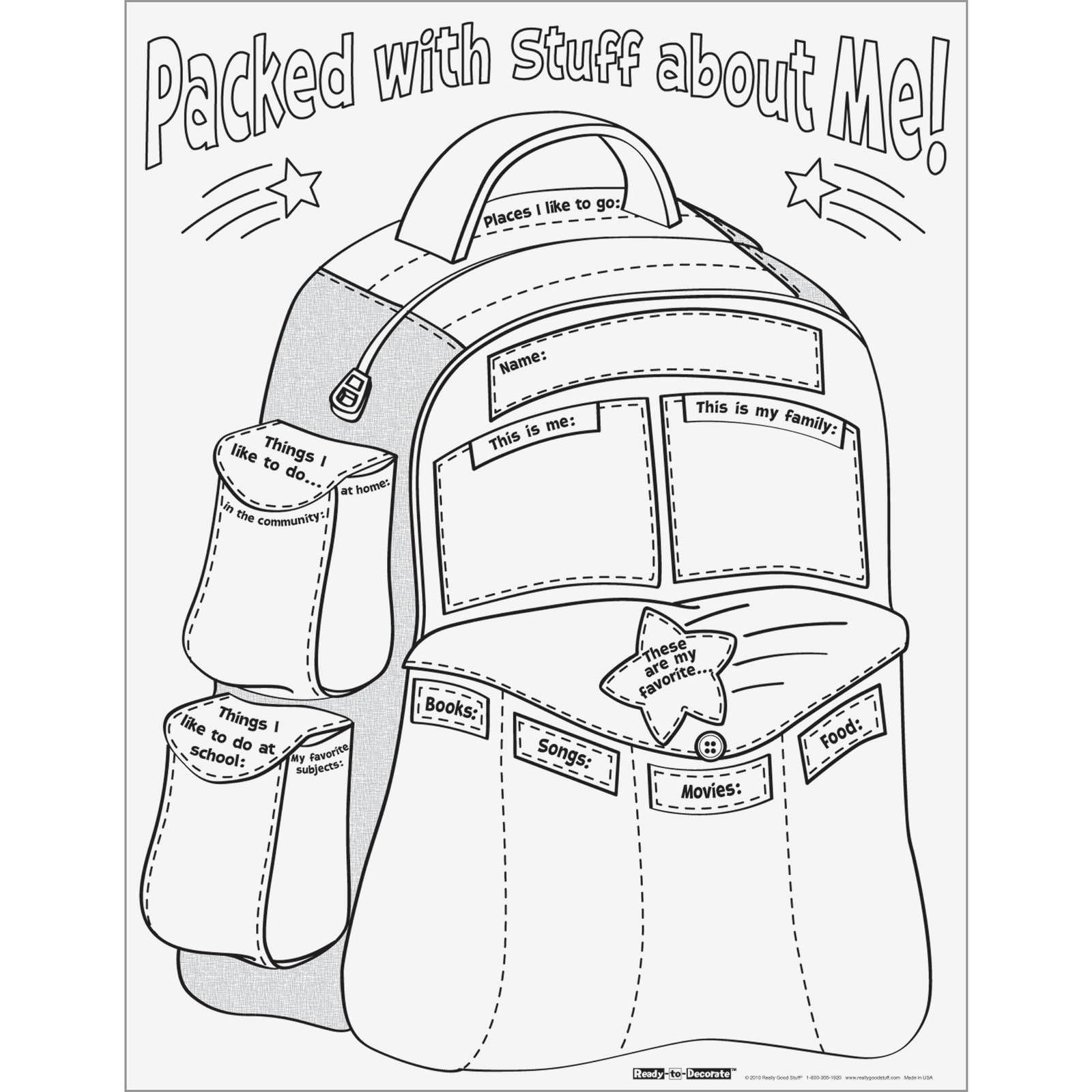 Really Good Stuff Ready-To-Decorate Packed With Stuff About Me! Posters - Image 2