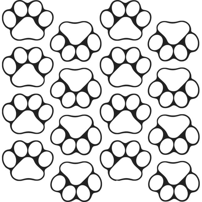 Really Good Stuff Ready-to-Decorate Student Name Paw-Print Magnets - 32 Magnets - Image 4