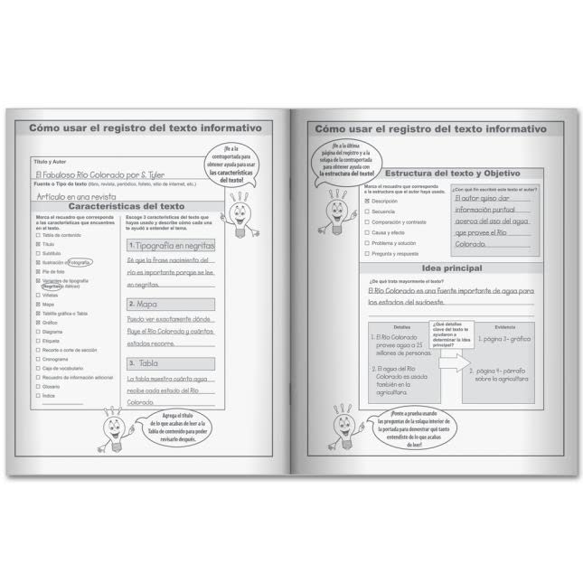 Really Good Stuff Registro del Texto informativo (Informational Text Journal) - 12 journals - Image 5