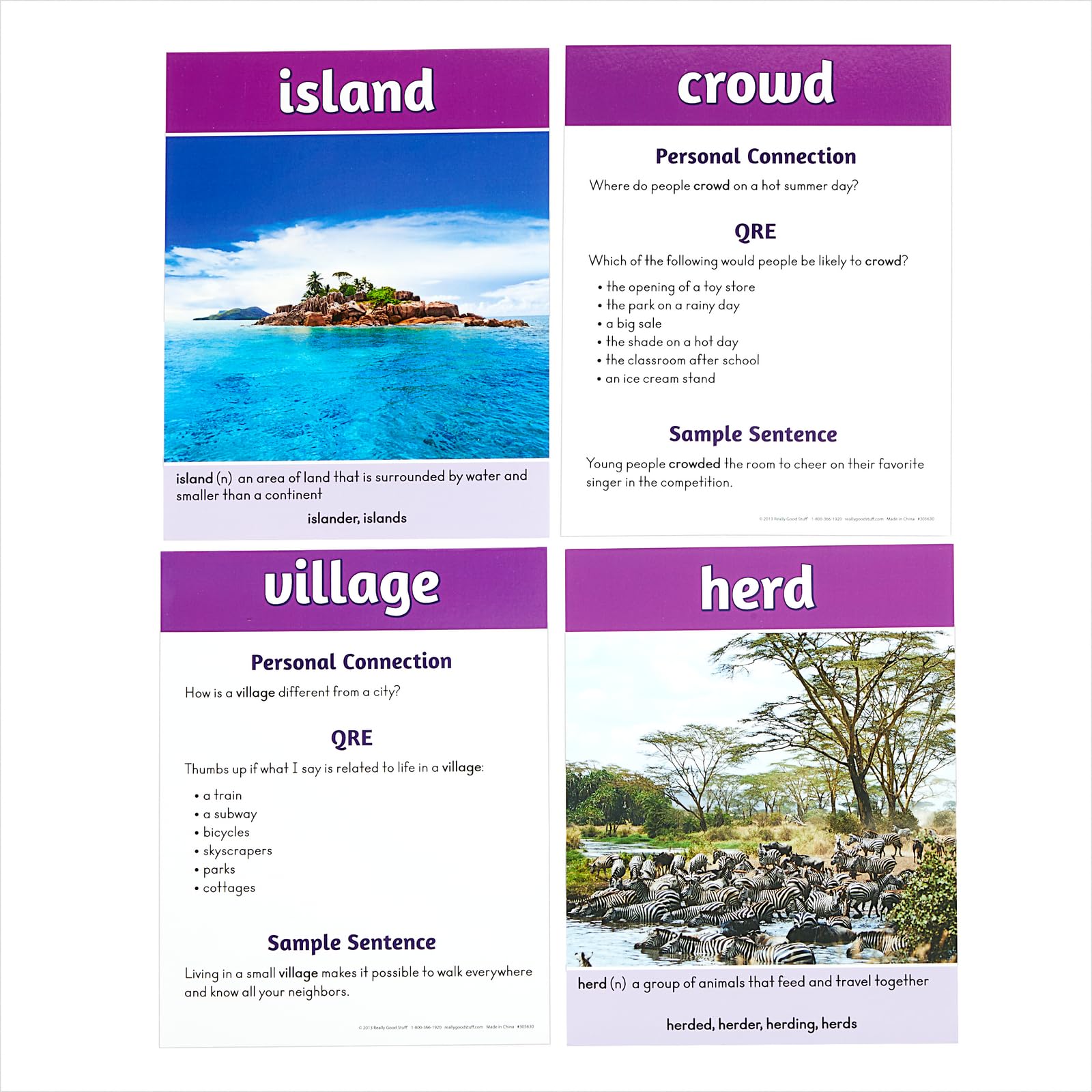 Really Good Stuff Robust Tier 2 Vocabulary Cards: Level 1-35 Photo Cards - Image 4
