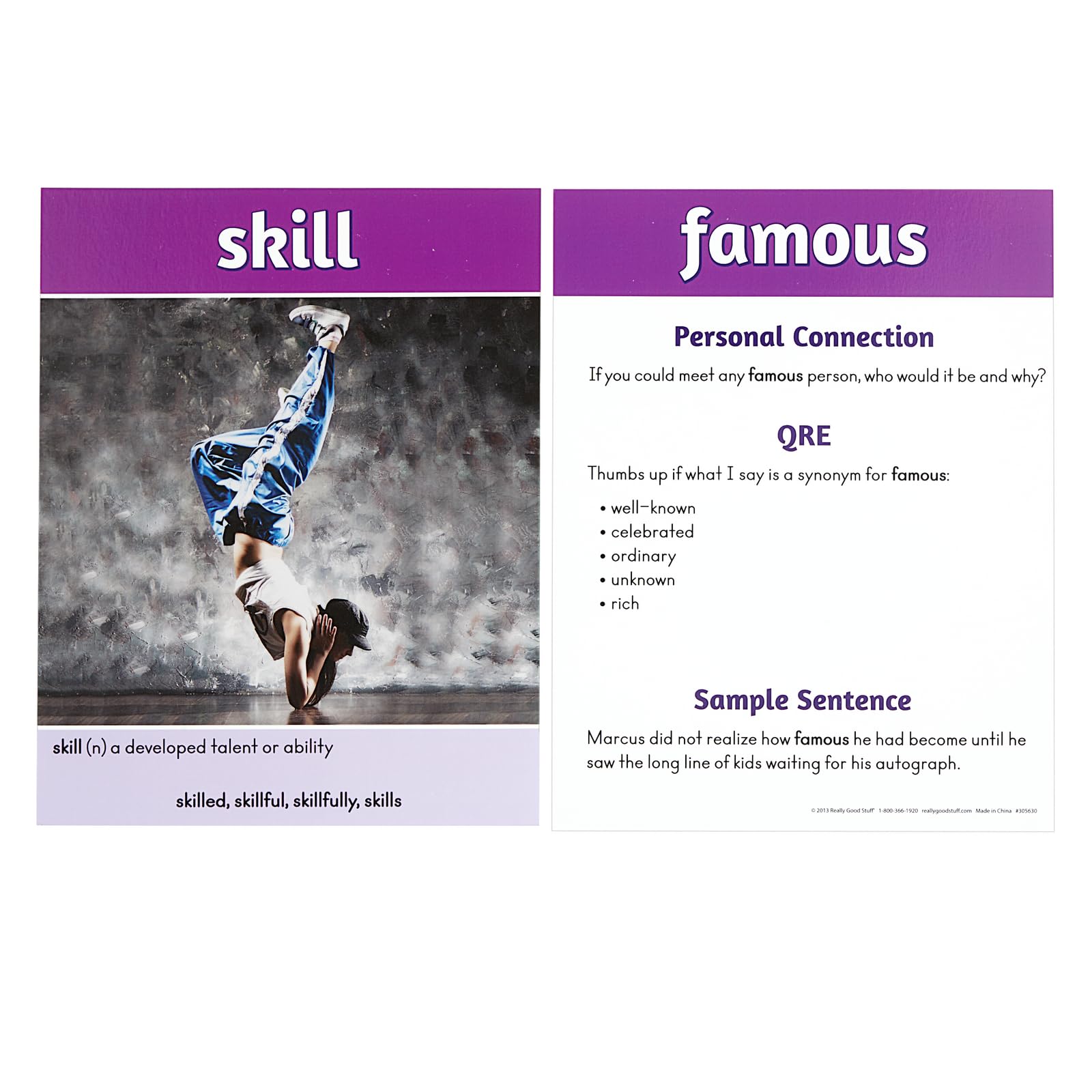 Really Good Stuff Robust Tier 2 Vocabulary Cards: Level 1-35 Photo Cards - Image 5