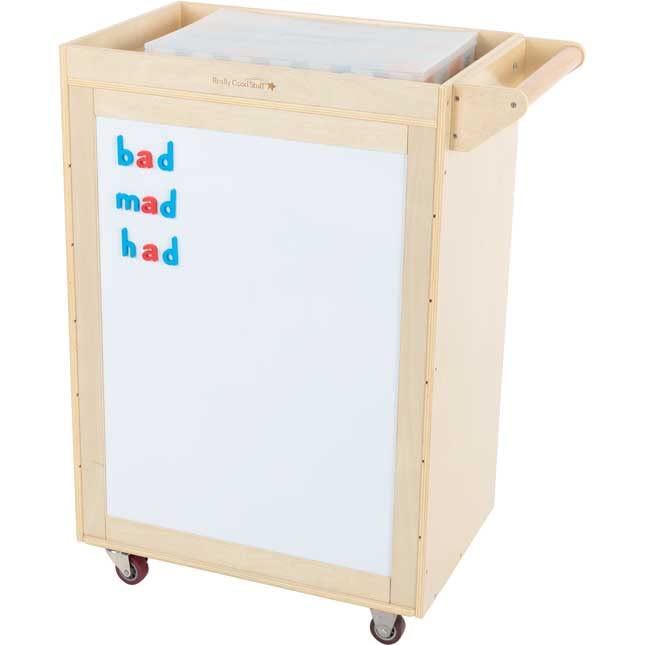 Really Good Stuff Rolling Organizer with Magnetic Dry Erase Board - Image 2