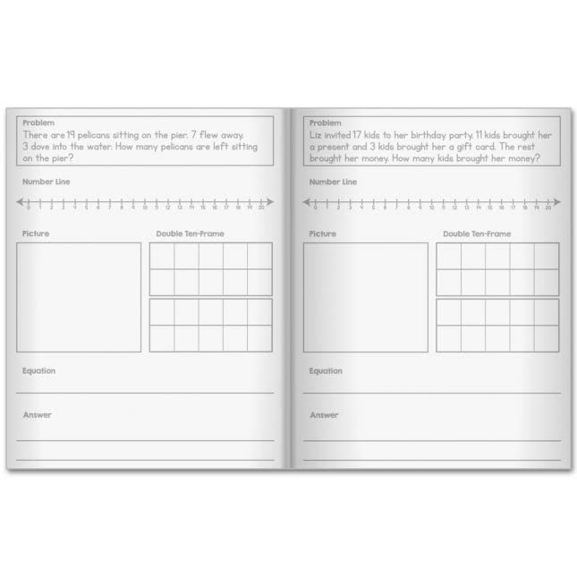 Really Good Stuff Scaffolded Math Journals - Addition and Subtraction Through 20-12 journals - Image 3