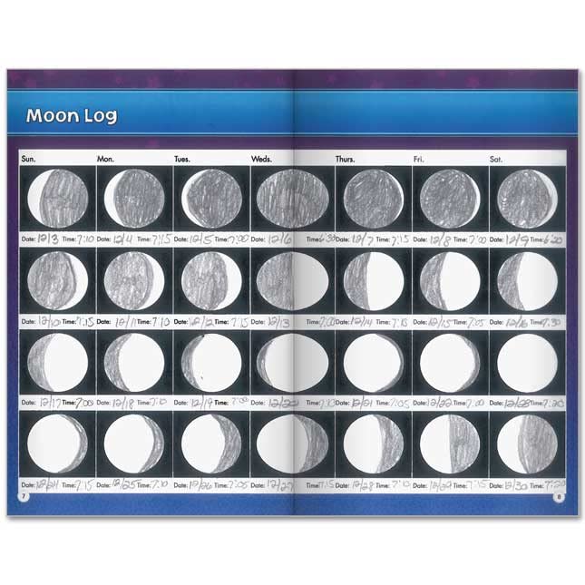 Really Good Stuff Science Learning Journals - The Moon And Its Phases - 24 journals - Image 4