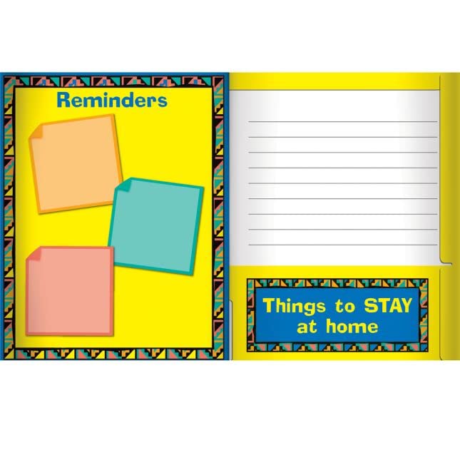 Really Good Stuff Send It Home-It Comes Back Boomerang (12-Pack) Four Pocket Informational Folders for Classroom: Durable Teacher Supplies and Student Folders for Organized Learning and Communication - Image 4