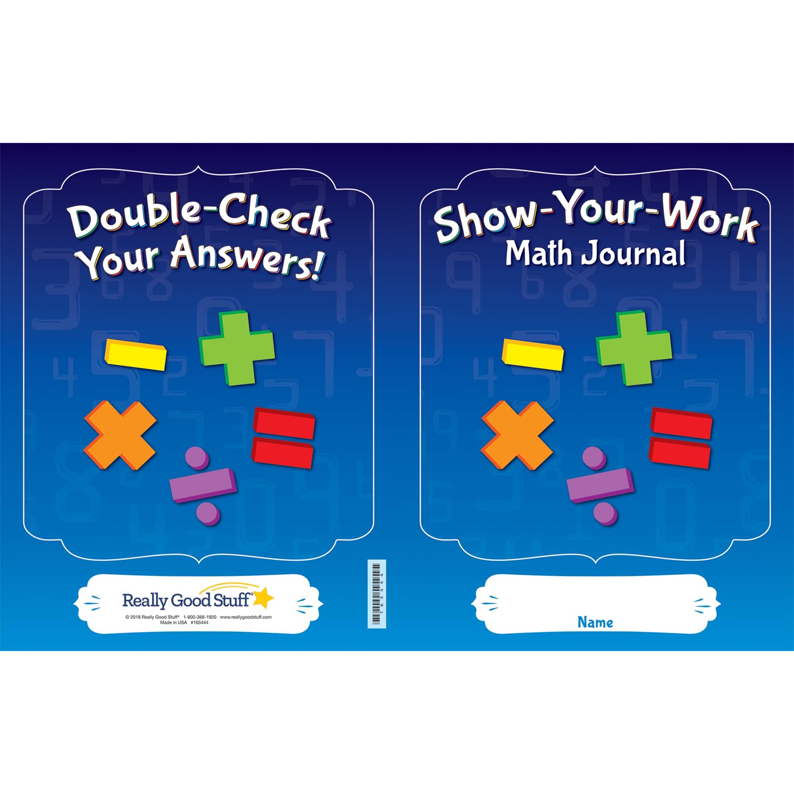 Really Good Stuff Show-Your-Work Math Journals - 12 journals - Image 3