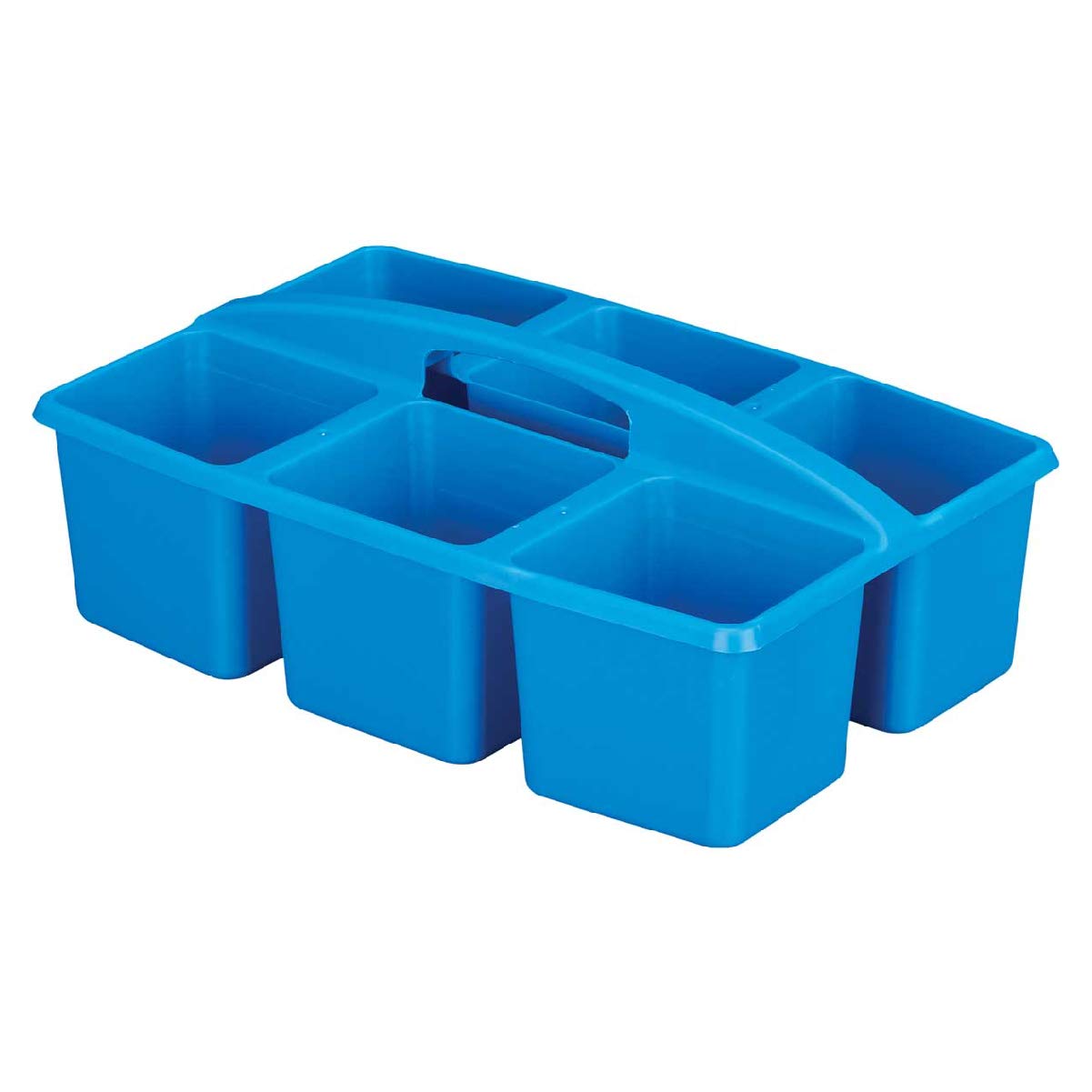 Really Good Stuff Six-Equal-Compartment Caddies - 6 Pack - Classroom Table Caddies - Assorted Colors Portable Plastic Storage Classroom Caddy for Easy Storage of Small Items - Image 7
