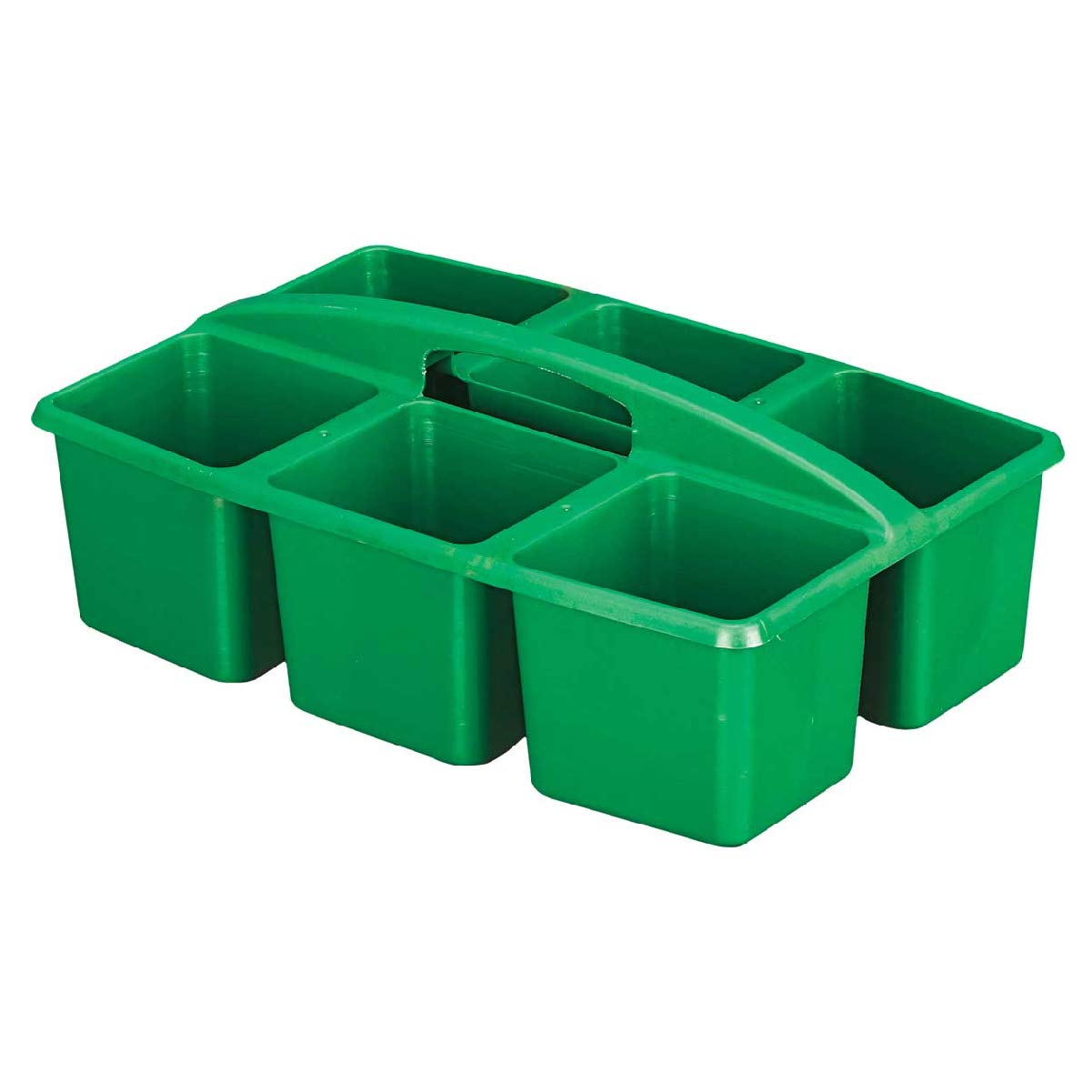 Really Good Stuff Six-Equal-Compartment Caddies - 6 Pack - Classroom Table Caddies - Assorted Colors Portable Plastic Storage Classroom Caddy for Easy Storage of Small Items - Image 8