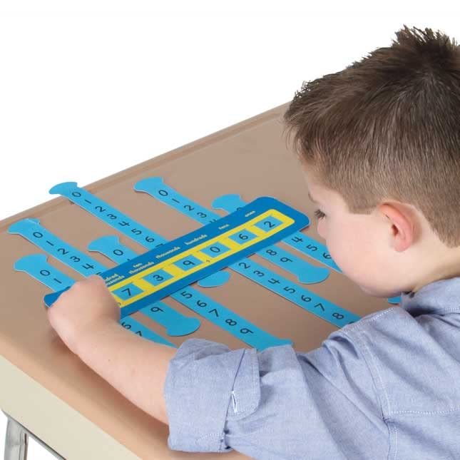 Really Good Stuff Slide and Learn Place Value and Decimals Kit - Intermediate - 24 Slide and Learns - Image 3