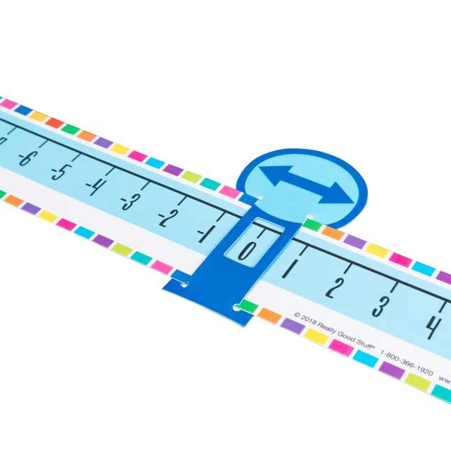 Really Good Stuff Slide and Learn Positive and Negative Integers Number Lines - 12 Slide and Learns - Image 5
