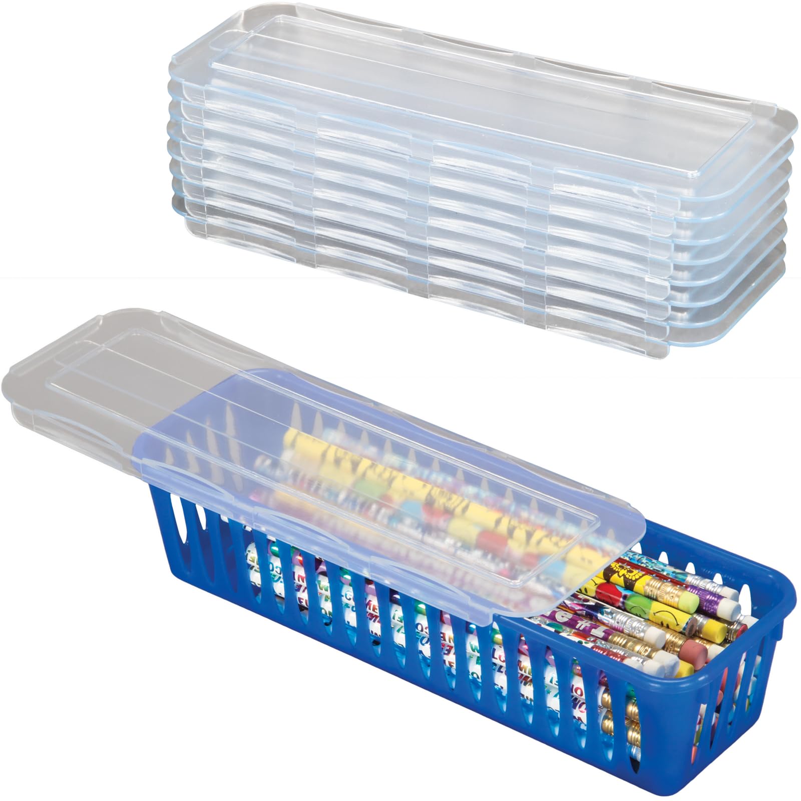 Really Good Stuff Sliding Lids for Pencil and Marker Baskets - 8 lids