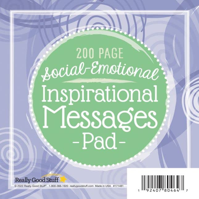 Really Good Stuff Social-Emotional Inspirational, Motivating & Self Care Messages Pad - Image 7