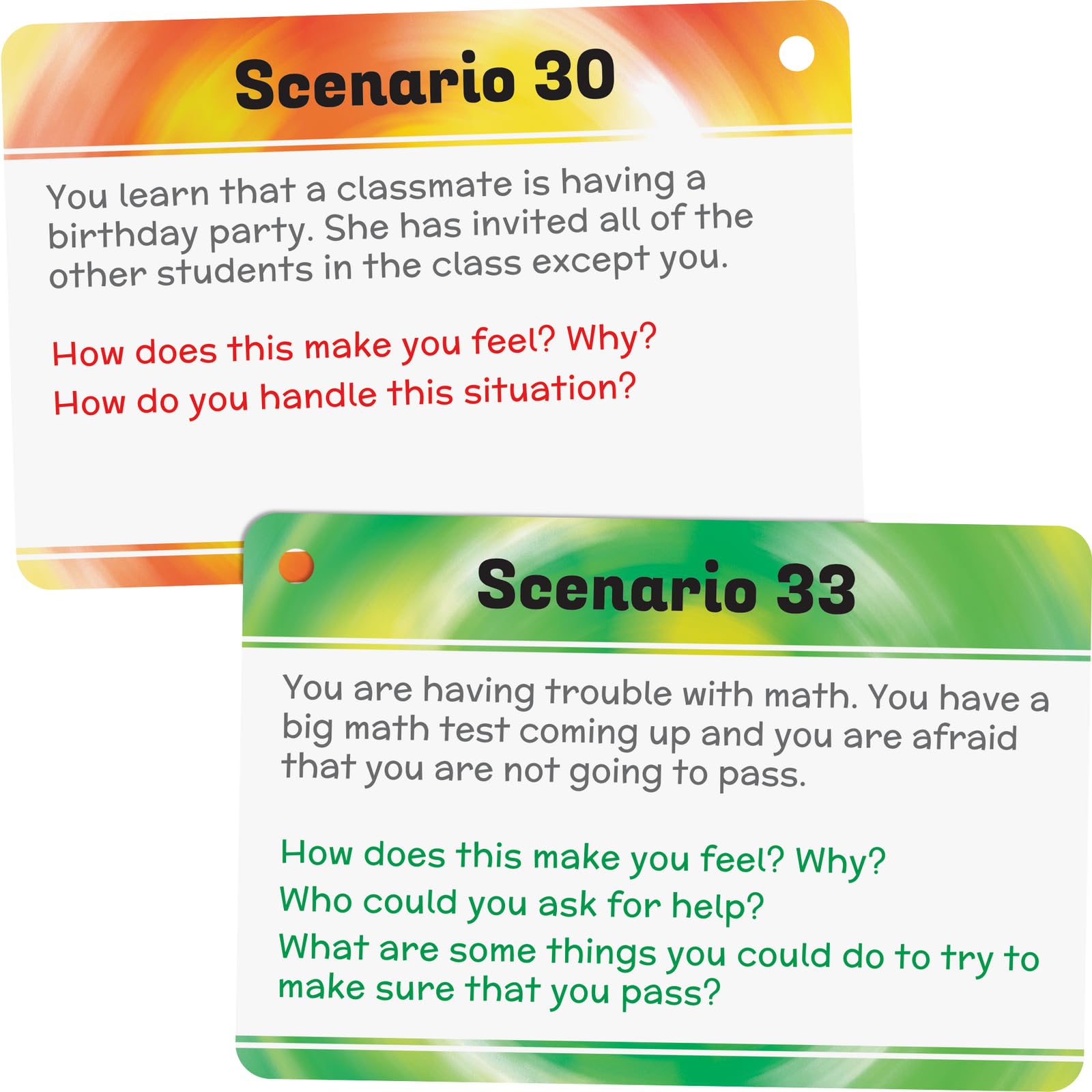 Really Good Stuff Social Skills Discussion Cards - Set of 20 Conversation Cards for Kids - Social Emotional Learning Activities for Understanding Social Rules and Developing Essential Social Skills - Image 6