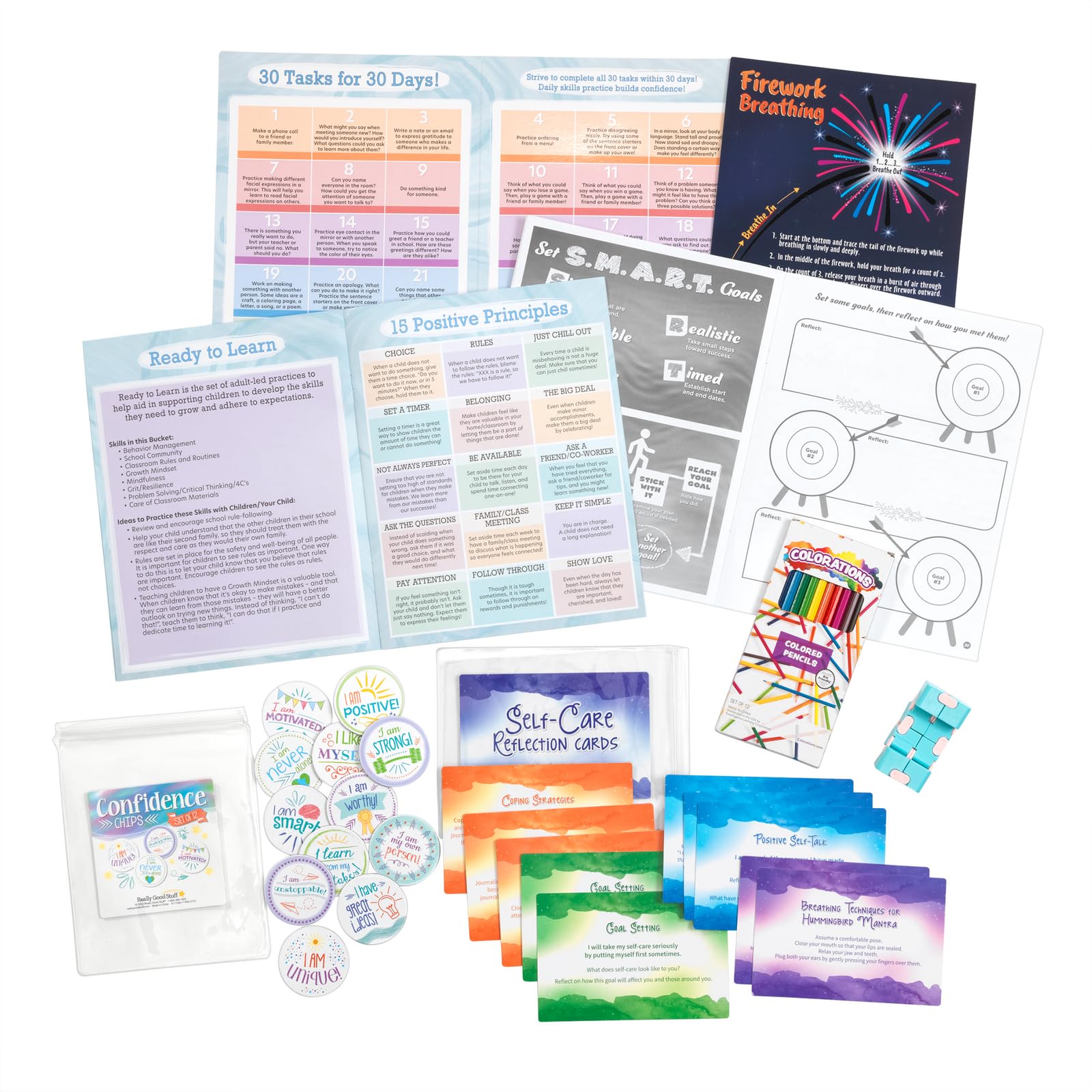 Really Good Stuff Social Skills Kit - Upper Grades - Communication and Collaboration - Social Interaction - Mental Health - Image 5