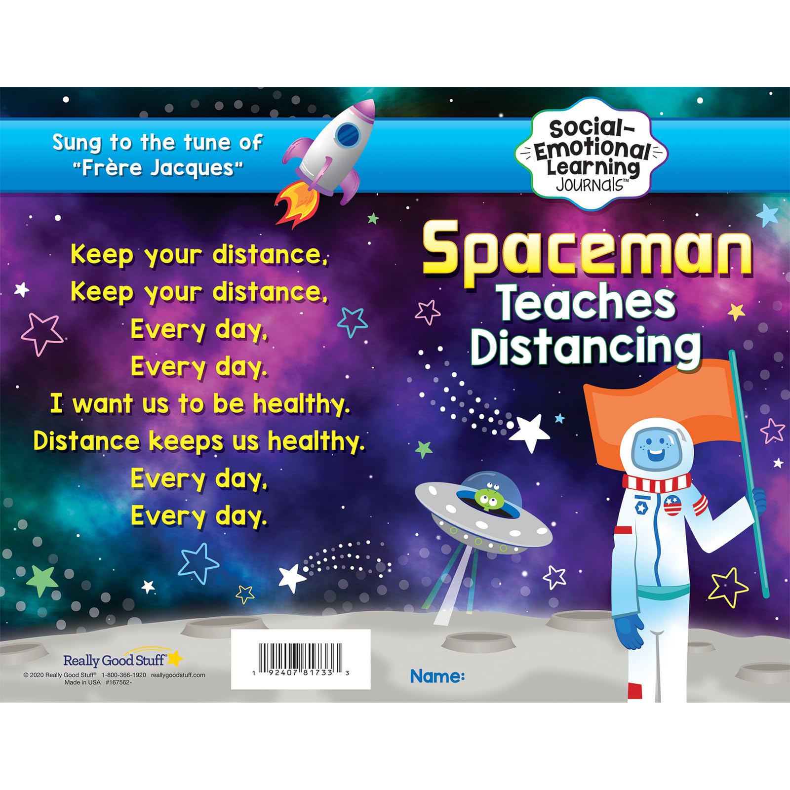 Really Good Stuff Spaceman Teaches Distancing Learning Journals - Grades 2-5 - Image 2