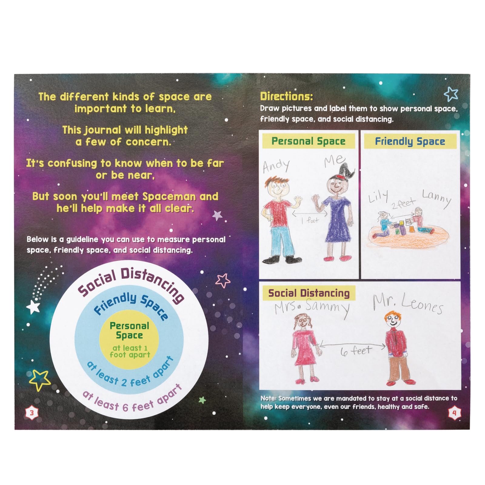 Really Good Stuff Spaceman Teaches Distancing Learning Journals - Grades 2-5 - Image 3