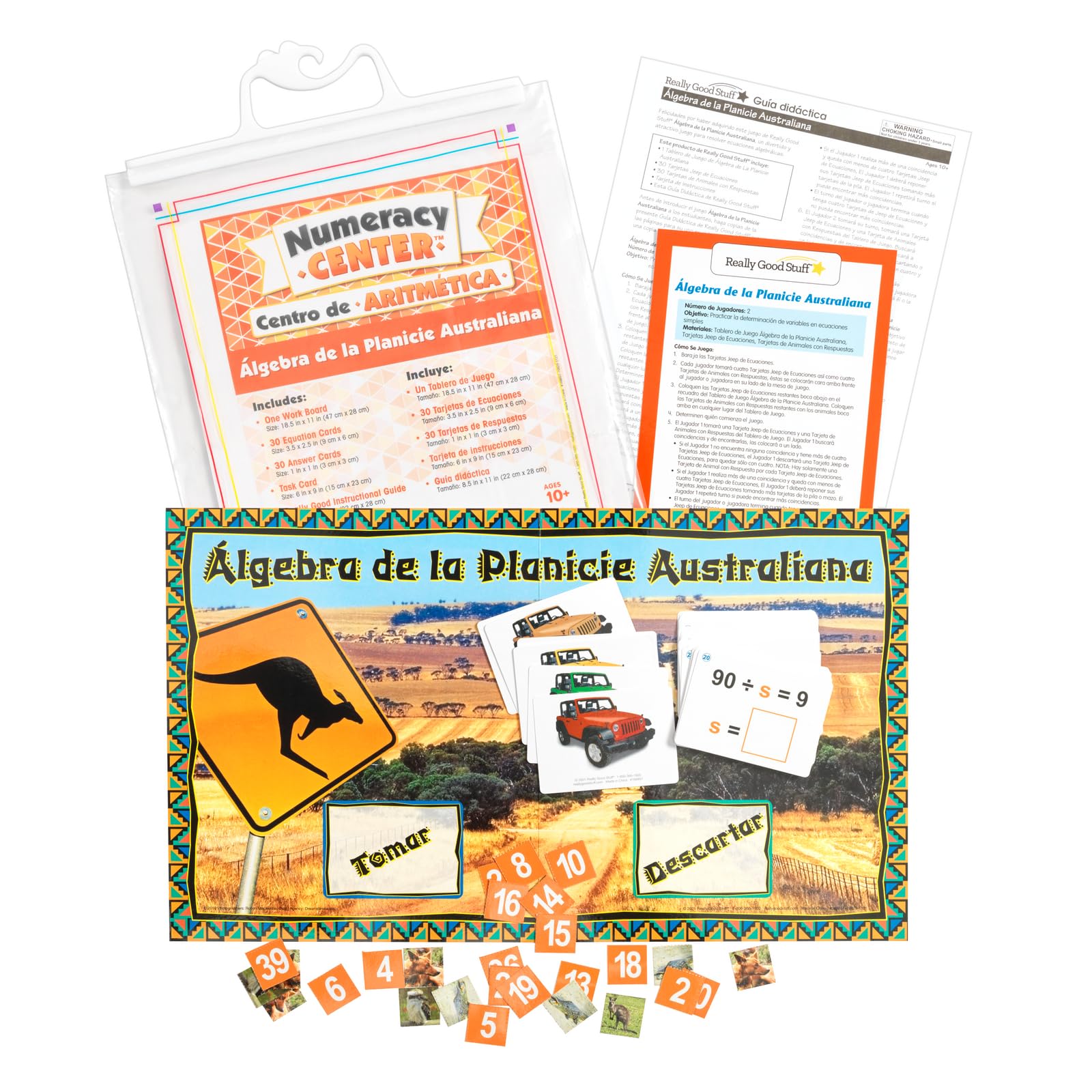 Really Good Stuff Spanish Math Skills Numeracy Centers Grades 3-6 (Centros de Aritmetica) - Image 6