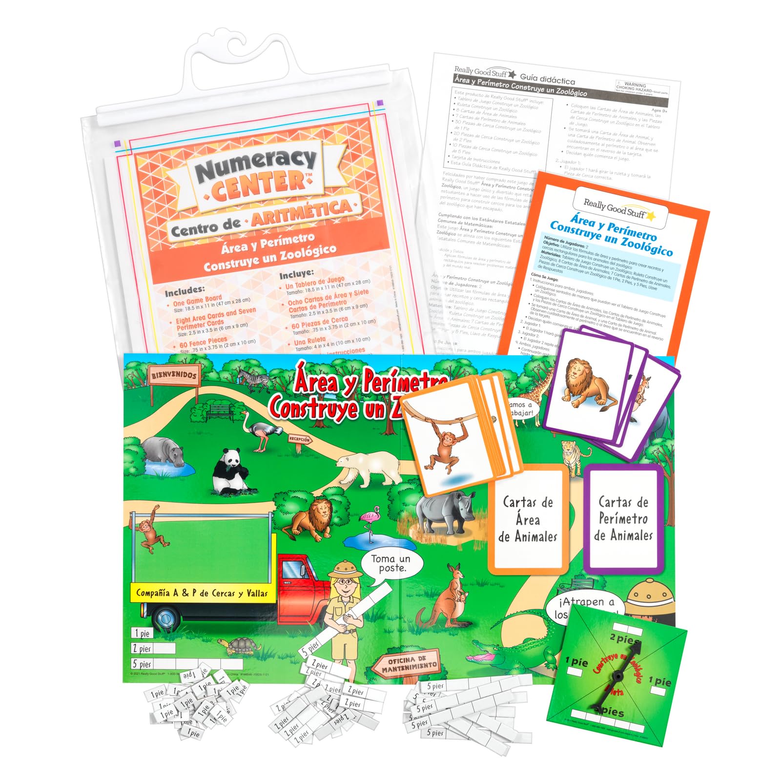 Really Good Stuff Spanish Math Skills Numeracy Centers Grades 3-6 (Centros de Aritmetica) - Image 5